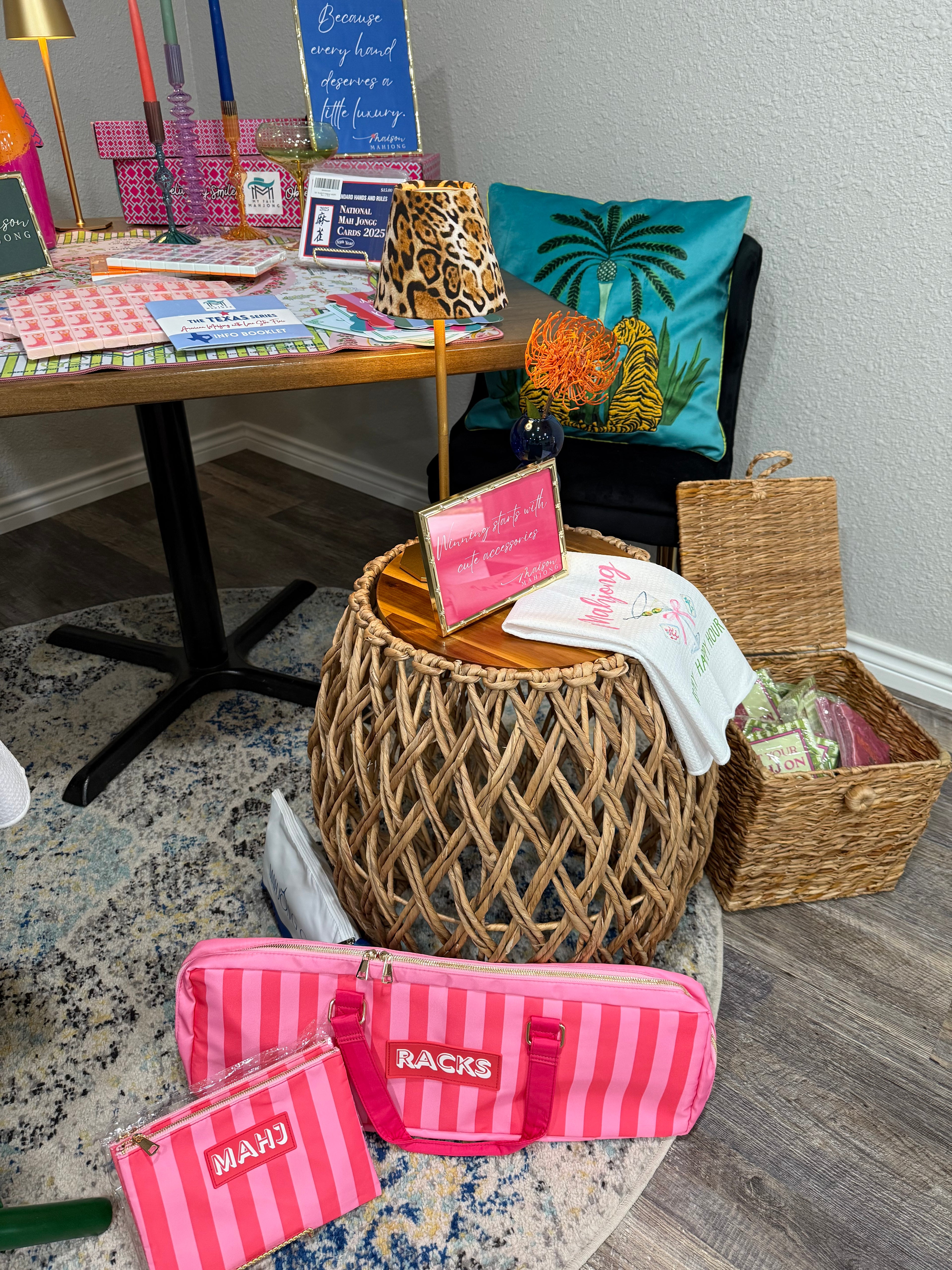 Premium Mahjong Card & Accessory Bag