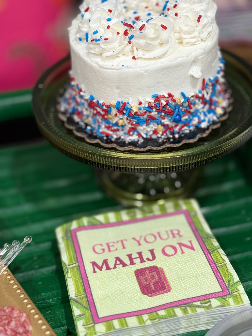 Mahjong Cocktail Napkin