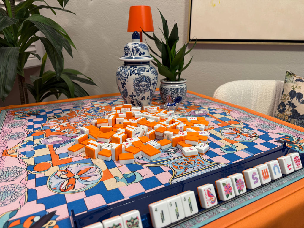 Floral Pot Mahjong Mat