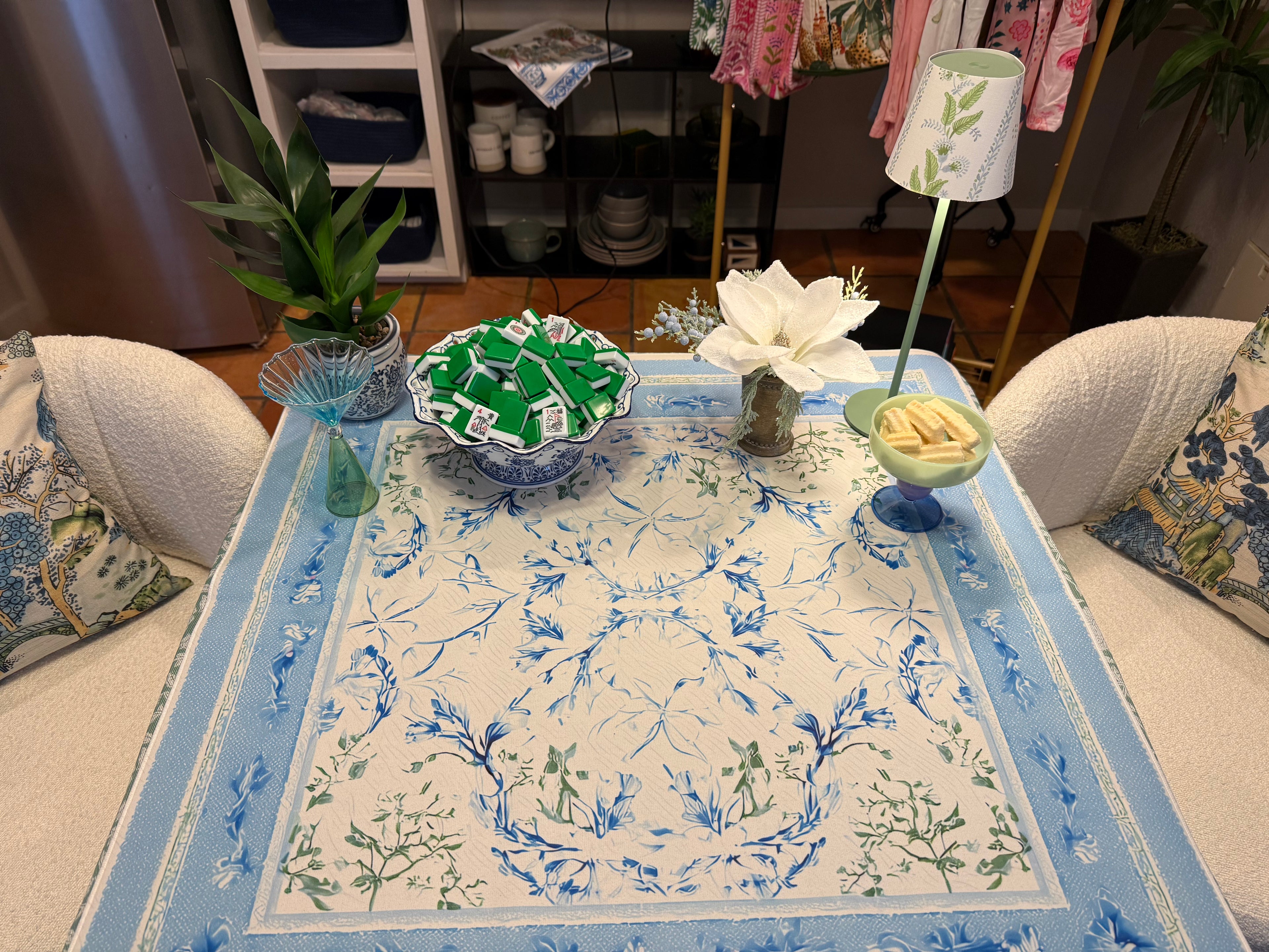 French Country Feel in this Mahjong Mat