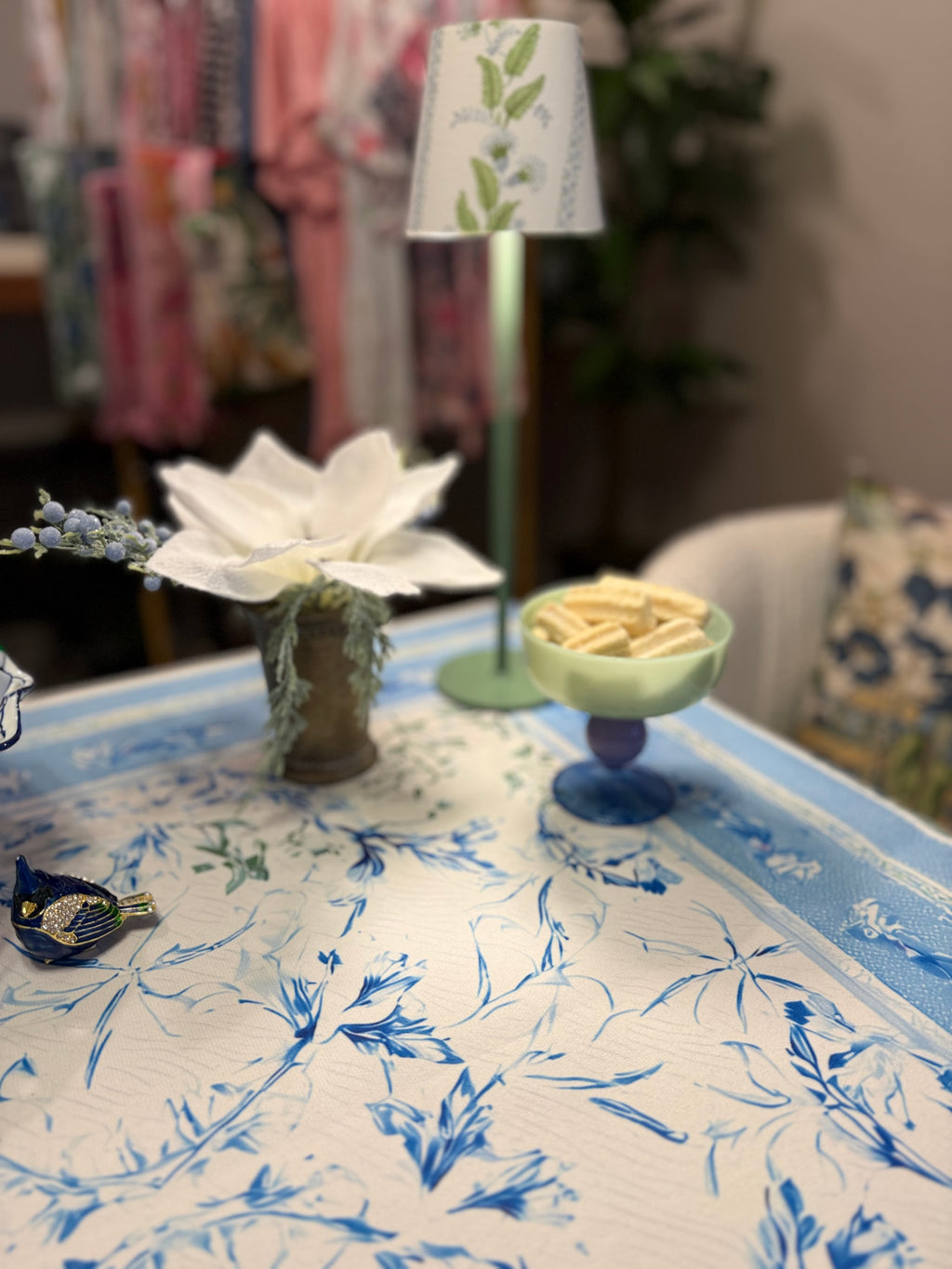 French Country Feel in this Mahjong Mat