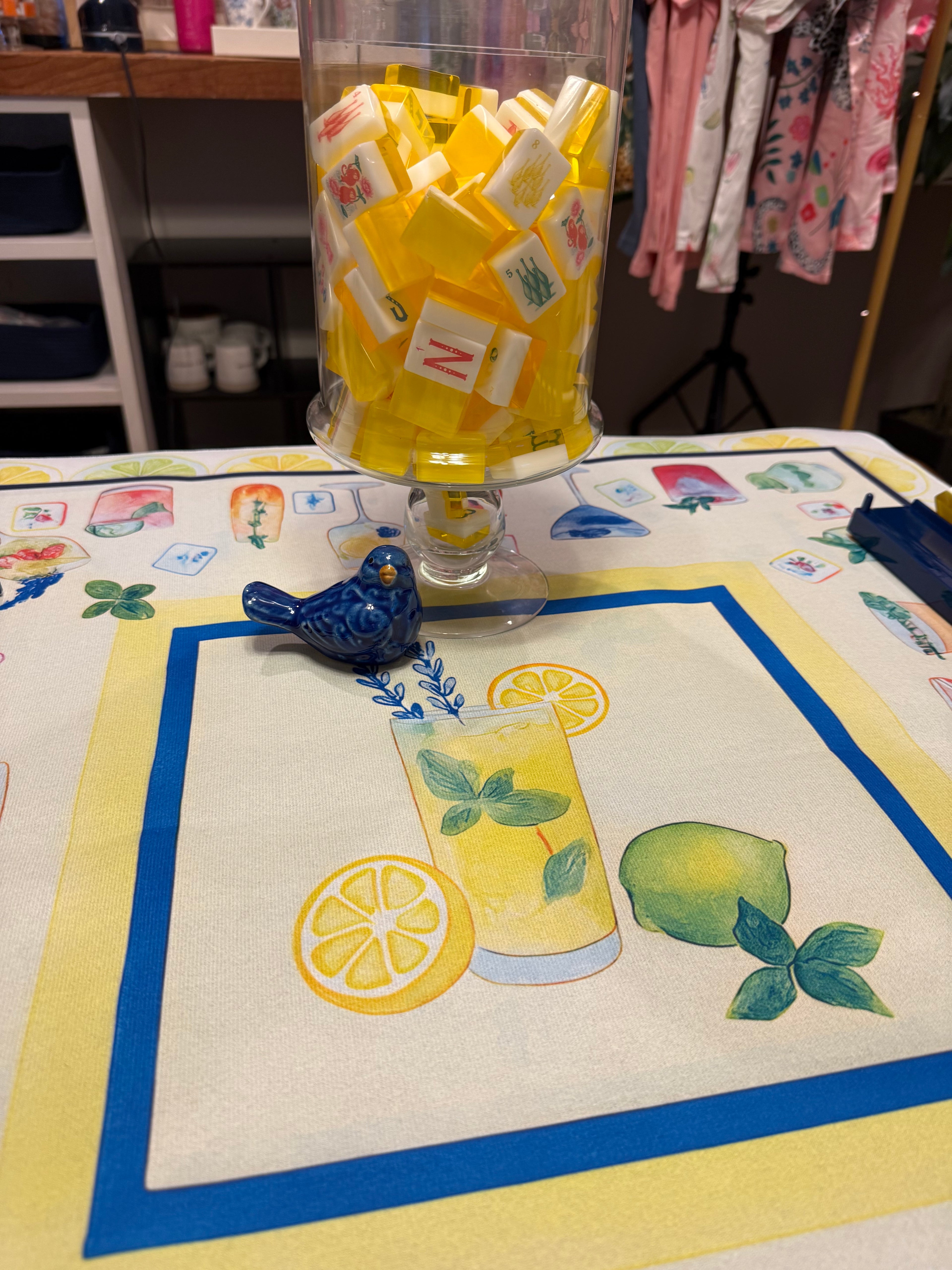 Summer Drinks inspired Mahjong Mat