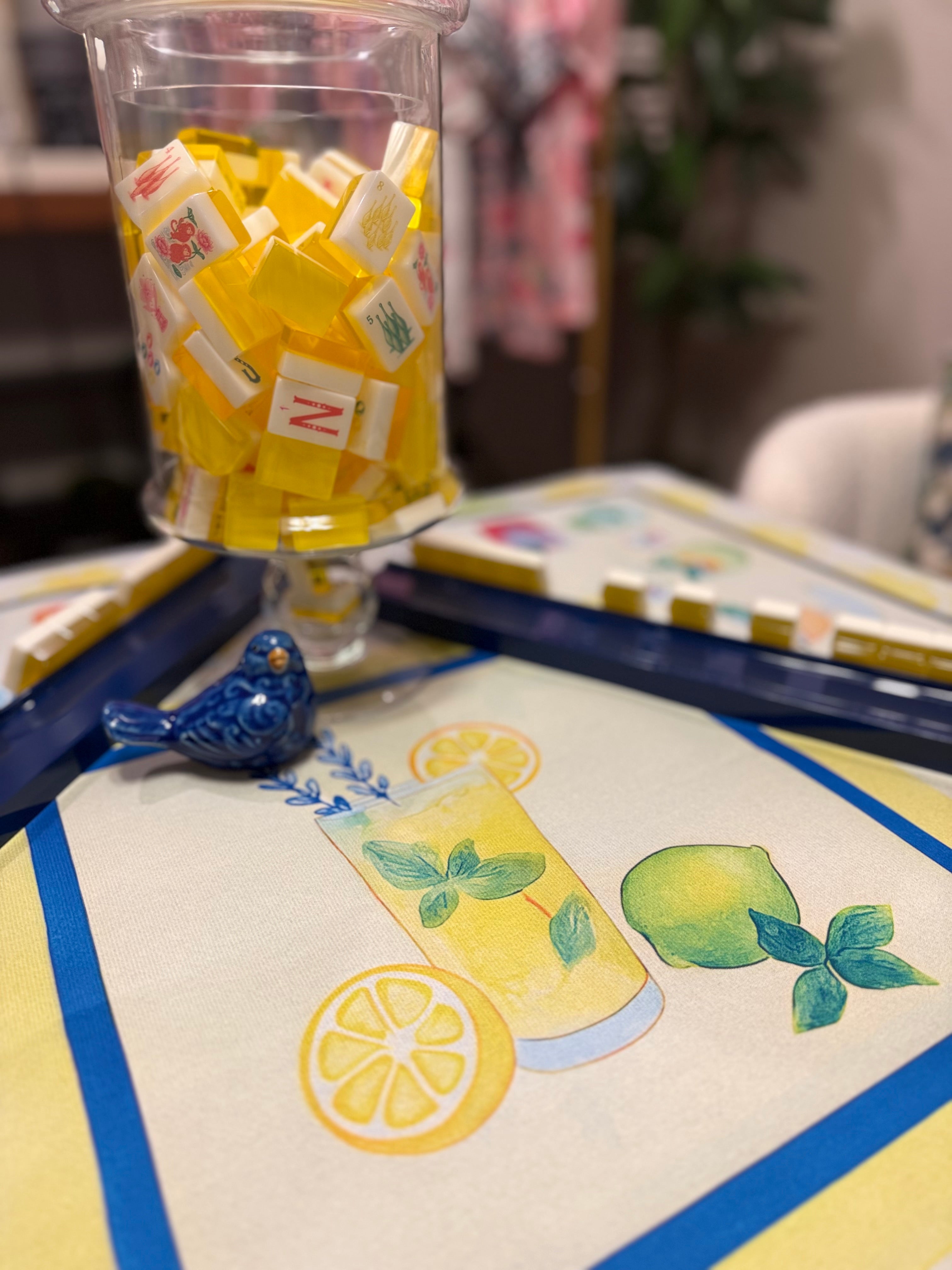 Summer Drinks inspired Mahjong Mat