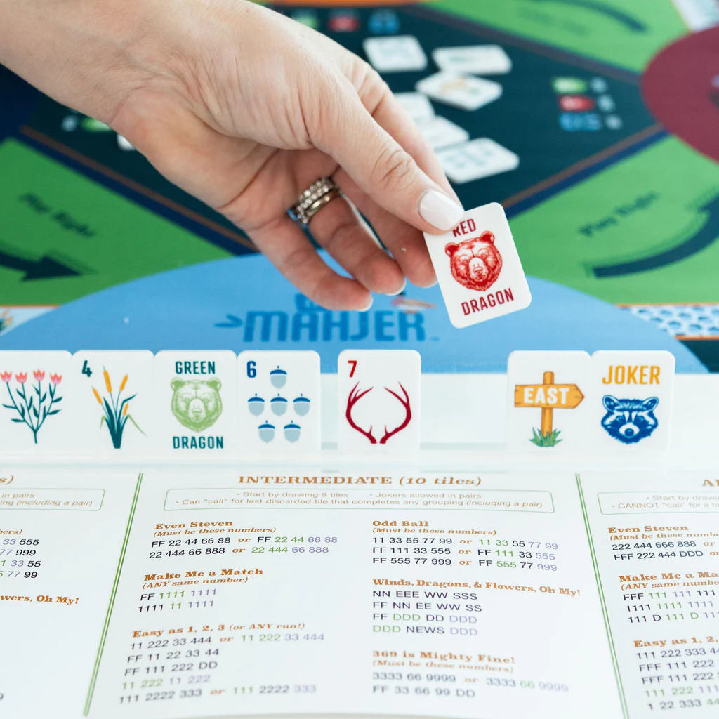 Mini Mahjer Mahjong Game - Woodlands Edition