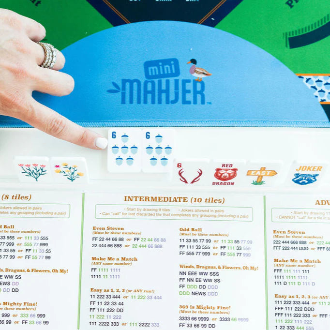 Mini Mahjer Mahjong Game - Woodlands Edition
