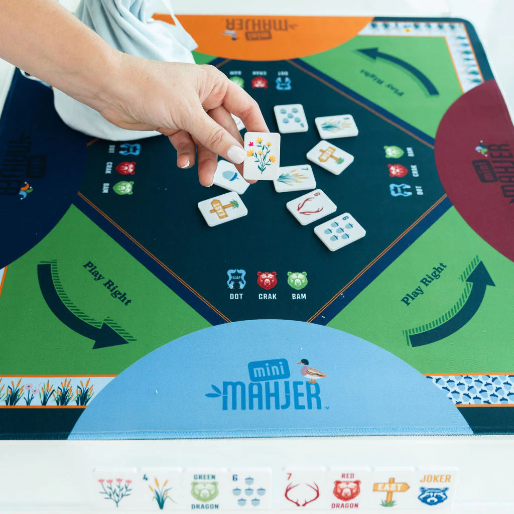 Mini Mahjer Mahjong Game - Woodlands Edition