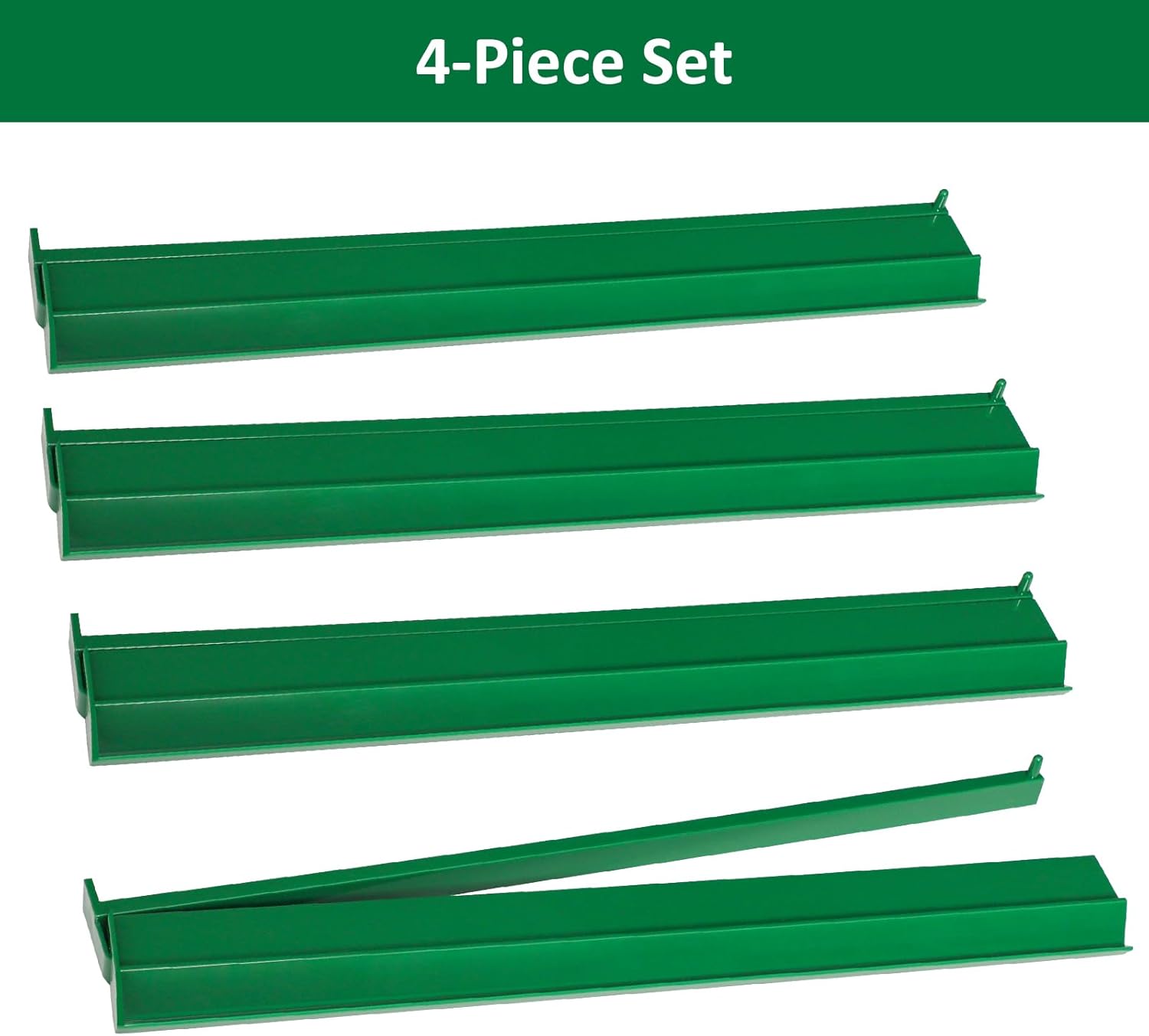 Mahjong Racks with Pushers - 4 PC - Green