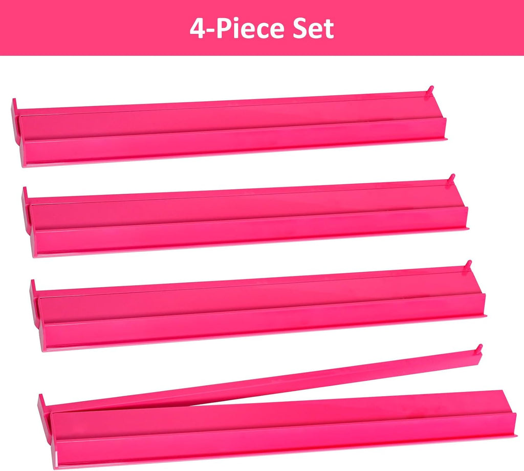 Mahjong Racks with Pushers - 4 PC - Pink