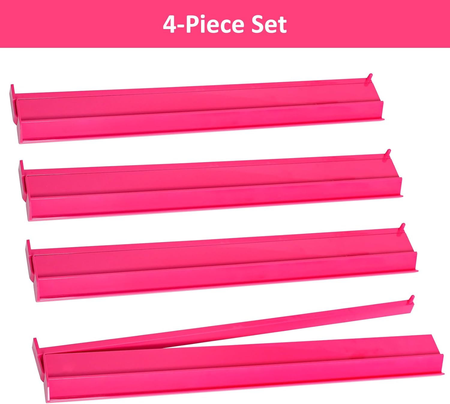 Mahjong Racks with Pushers - 4 PC - Pink